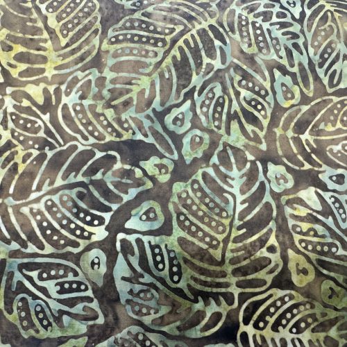 Robert Kauffman Leaves Green Batik